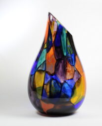 Stained Glass Vase by Guy Hollington at The Avenue Gallery, a contemporary fine art gallery in Victoria, BC, Canada.