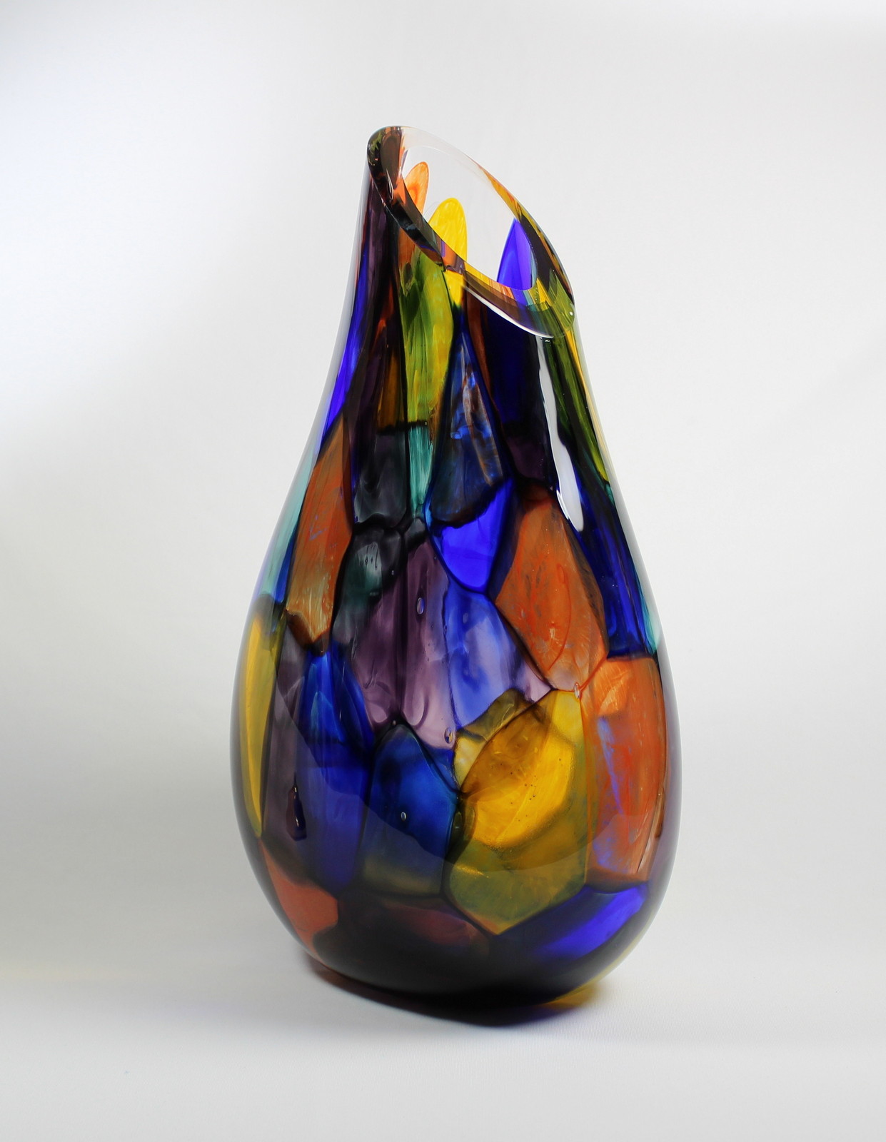 Stained Glass Vase by Guy Hollington at The Avenue Gallery, a contemporary fine art gallery in Victoria, BC, Canada.