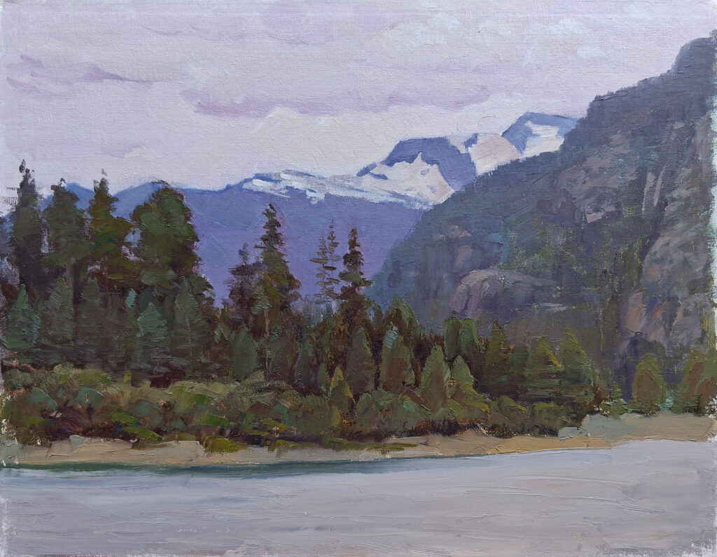 Buttle Lake Mount McBride by Andrii Yendakov at The Avenue Gallery, a contemporary fine art gallery in Victoria, BC, Canada.