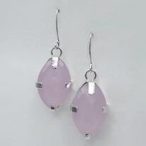 Rose Quartz Earrings by A & R Jewellery at The Avenue Gallery, a contemporary fine art gallery in Victoria, BC, Canada.