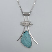 Twigs Pendant with Turquoise by A & R Jewellery at The Avenue Gallery, a contemporary fine art gallery in Victoria, BC, Canada.