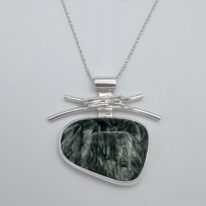 Twigs Pendant with Russian Seraphinite by A & R Jewellery at The Avenue Gallery, a contemporary fine art gallery in Victoria, BC, Canada.