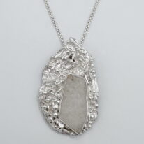 Rapids Pendant with Quartz by A & R Jewellery at The Avenue Gallery, a contemporary fine art gallery in Victoria, BC, Canada.
