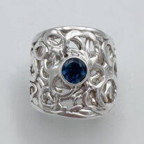 Pebbles Ring with London Blue Topaz by A & R Jewellery at The Avenue Gallery, a contemporary fine art gallery in Victoria, BC, Canada.