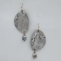 Silver Focus Earrings by Air & Earth Design at The Avenue Gallery, a contemporary fine art gallery in Victoria, BC, Canada.