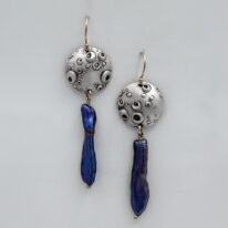Focus Earrings with Biwa Pearls by Air & Earth Design at The Avenue Gallery, a contemporary fine art gallery in Victoria, BC, Canada.