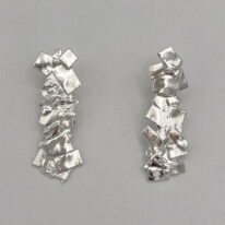 Silver Earrings (Long) by Barbara Adams at The Avenue Gallery, a contemporary fine art gallery in Victoria, BC, Canada.