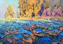 Morning Light at West Coast Trail by Bi Yuan Cheng at The Avenue Gallery, a contemporary fine art gallery in Victoria, BC, Canada.