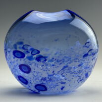 Tulip Vase (Light Blue) by Lisa Samphire at The Avenue Gallery, a contemporary fine art gallery in Victoria, BC, Canada.