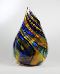 Stained Glass Vase (Swirled) by Guy Hollington at The Avenue Gallery, a contemporary fine art gallery in Victoria, BC, Canada.