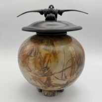 Medium Round Vase with Big Top by Geoff Searle at The Avenue Gallery, a contemporary fine art gallery in Victoria, BC, Canada.